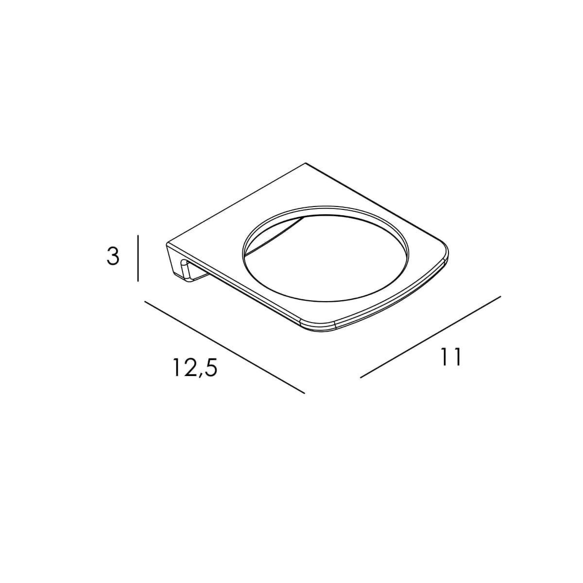 Soporte secador a pared acabado cromo - Imagen 2