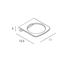 Soporte secador a pared acabado cromo - Imagen 2
