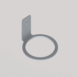 Soporte secador a pared acabado inox cepillado - Imagen 1