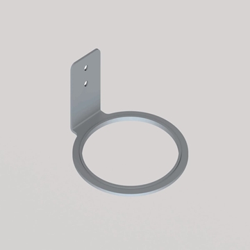 Soporte secador a pared acabado inox cepillado - Imagen 1