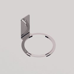 Soporte secador a pared acabado pulido brillo - Imagen 1