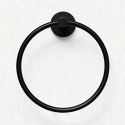 Toallero anilla serie NEO acabado negro mate - Imagen 1