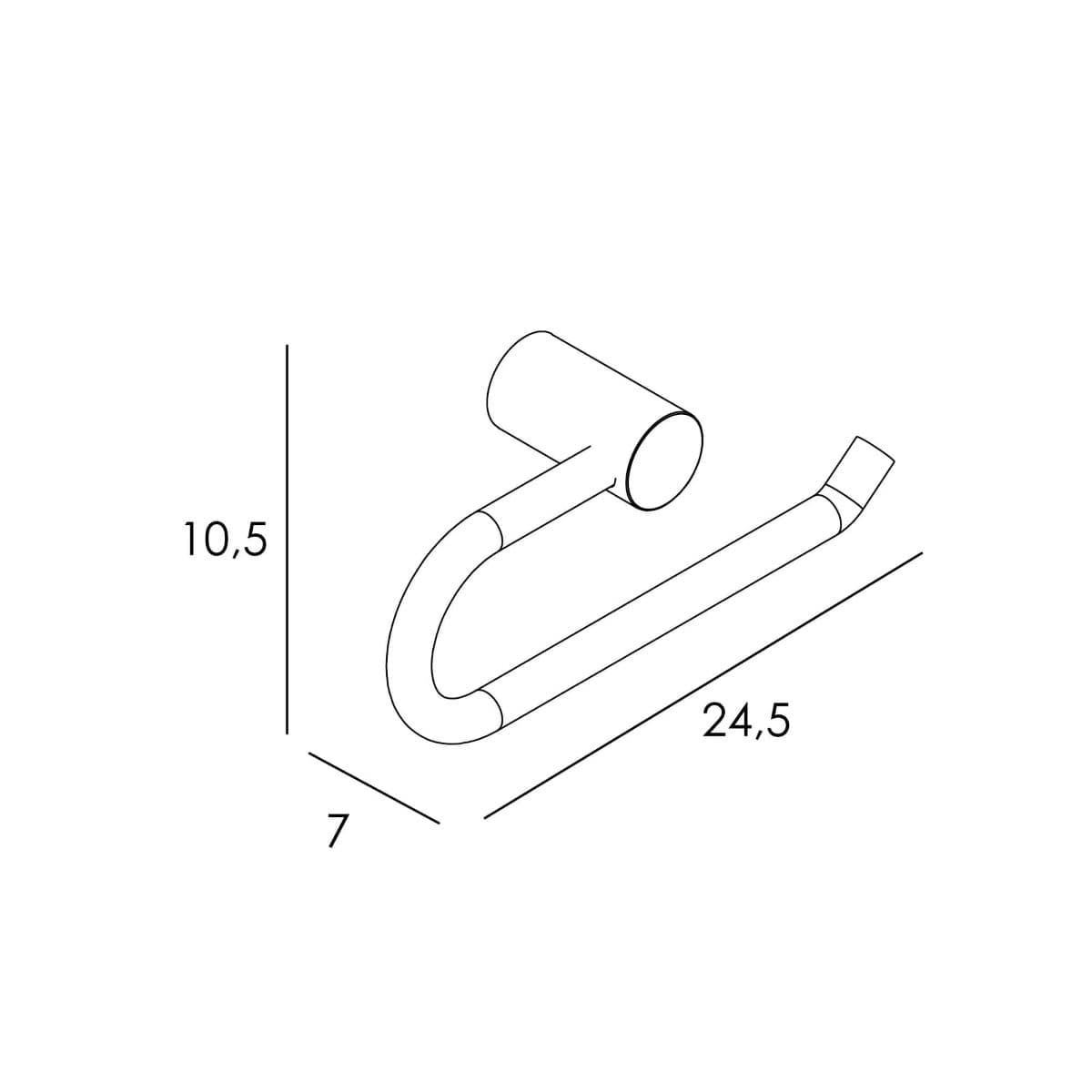 Toallero anilla serie PUNT acabado cromo - Imagen 2