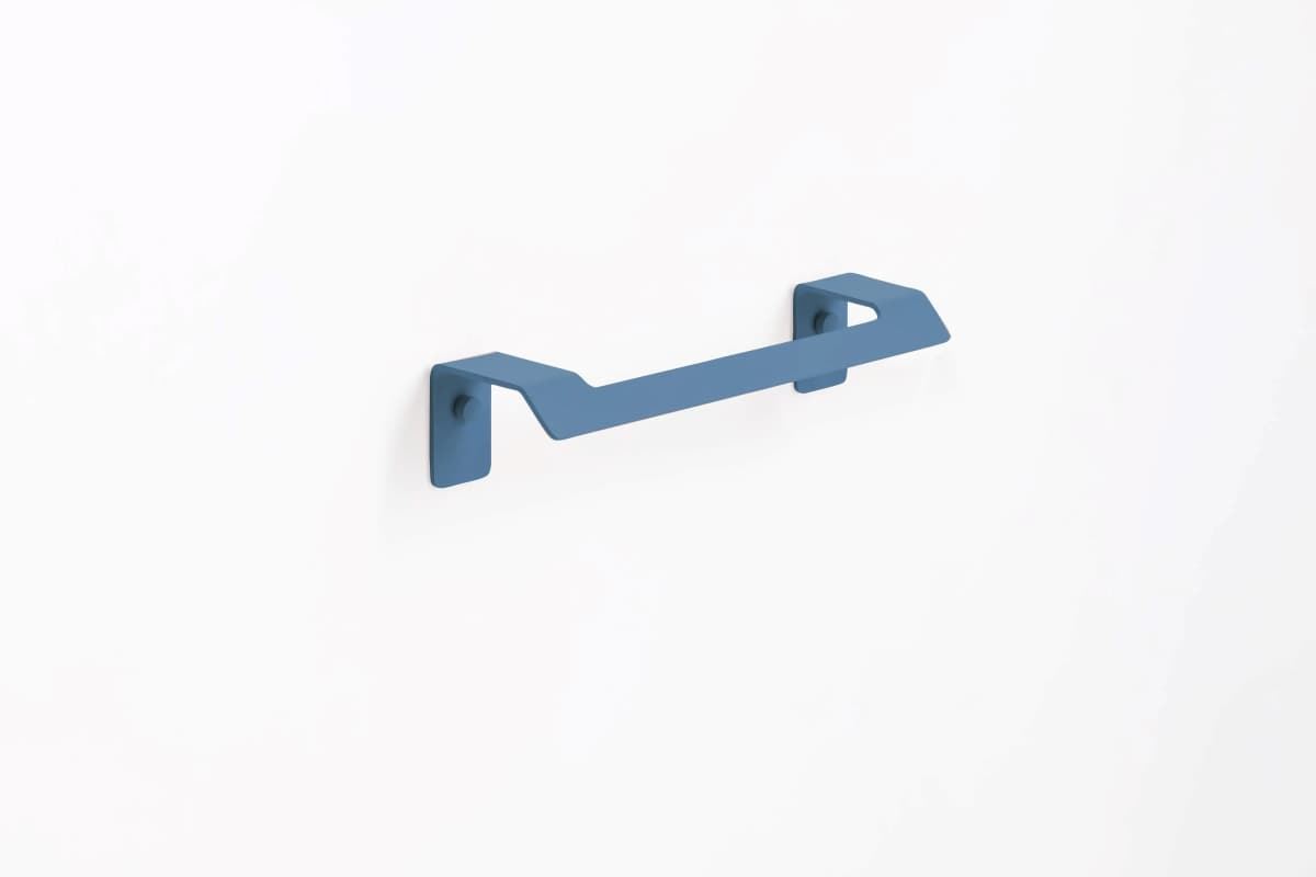 Toallero anilla serie SLIM acabado azul atlántico - Imagen 1