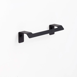 Toallero anilla serie SLIM acabado negro mate - Imagen 1