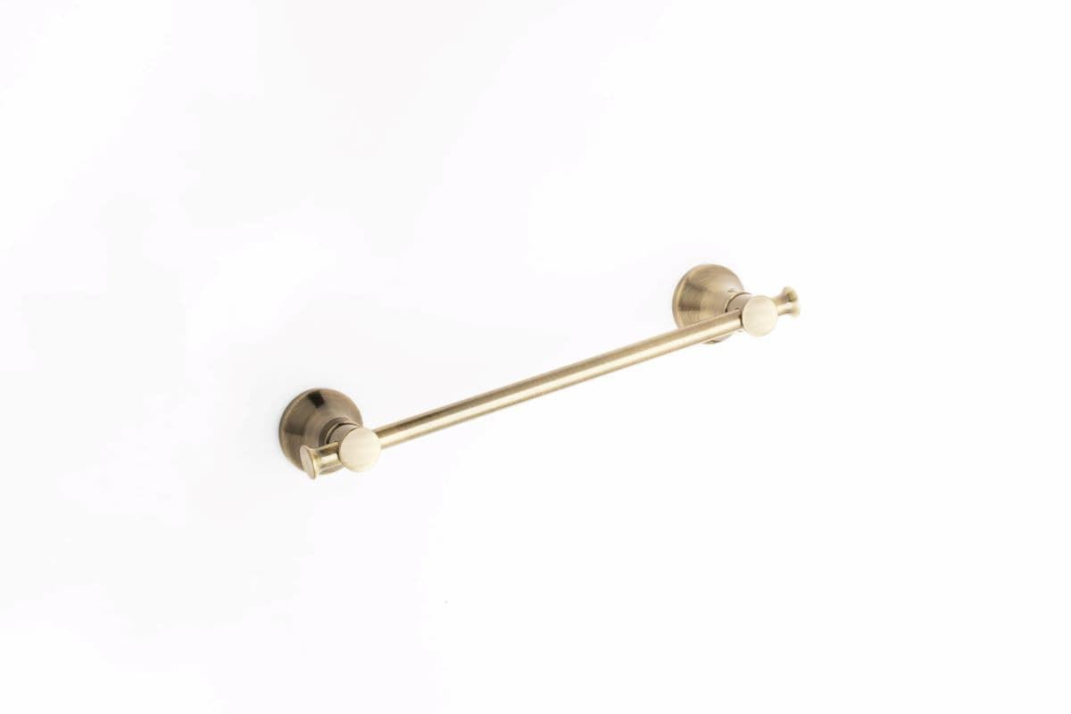 Toallero de barra 35 cm serie NOA acabado latón envejecido - Imagen 1