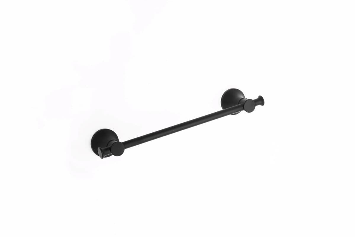 Toallero de barra 35 cm serie NOA acabado negro mate - Imagen 1