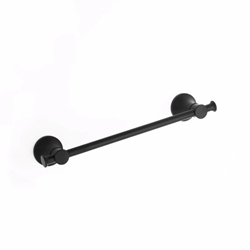 Toallero de barra 35 cm serie NOA acabado negro mate - Imagen 1