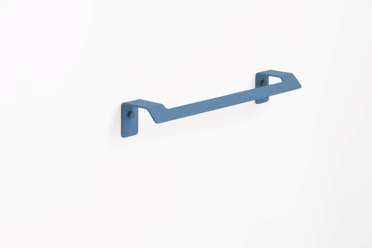 Toallero de barra 35 cm serie SLIM acabado azul atlántico - Imagen 1