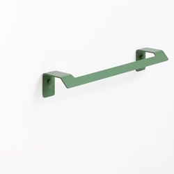 Toallero de barra 35 cm serie SLIM acabado verde reseda - Imagen 1