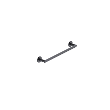 Toallero de barra 40 cm serie PRACTIC acabado negro mate - Imagen 1