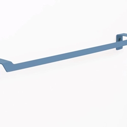 Toallero de barra 45 cm serie SLIM acabado azul atlántico - Imagen 1