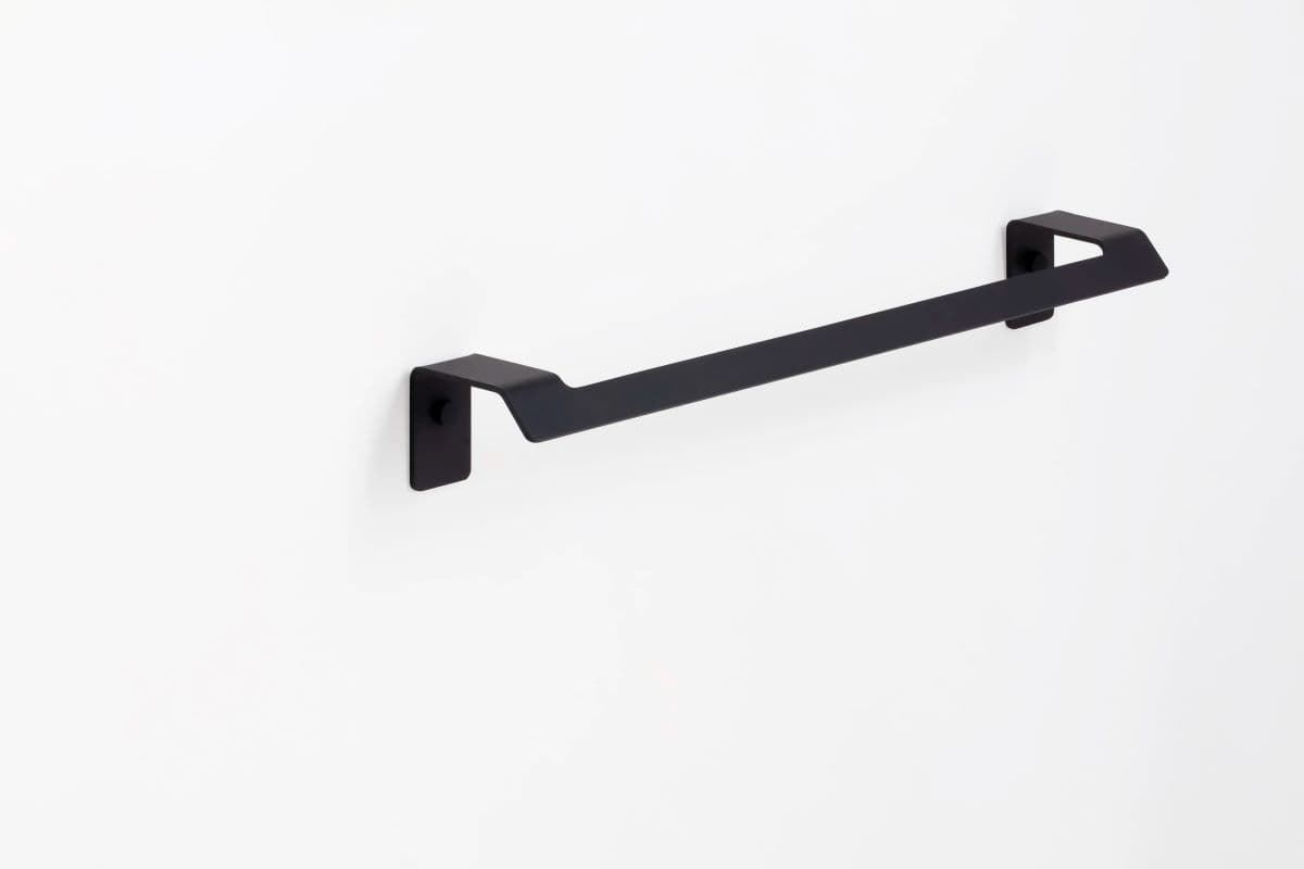 Toallero de barra 45 cm serie SLIM acabado negro mate - Imagen 1