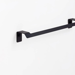 Toallero de barra 45 cm serie SLIM acabado negro mate - Imagen 1
