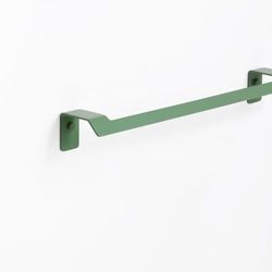 Toallero de barra 45 cm serie SLIM acabado verde reseda - Imagen 1