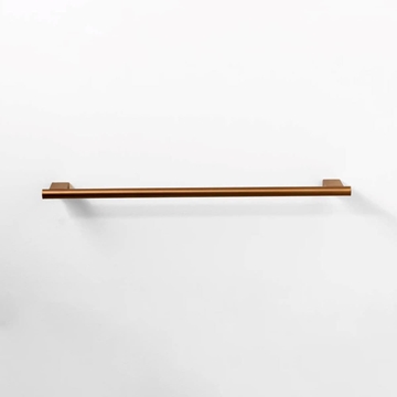 Toallero de barra 45 cm serie TOMO acabado bronce cepillado - Imagen 1