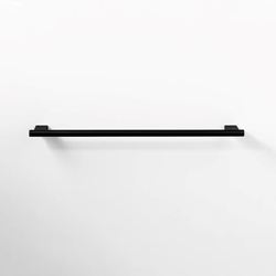 Toallero de barra 45 cm serie TOMO acabado negro mate - Imagen 1