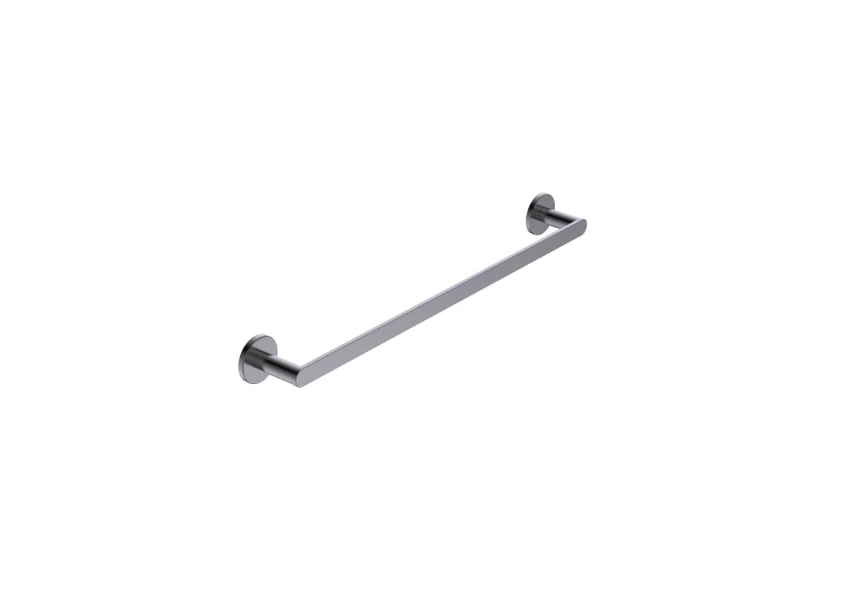 Toallero de barra 50 cm serie PRACTIC acabado negro gun metal - Imagen 1