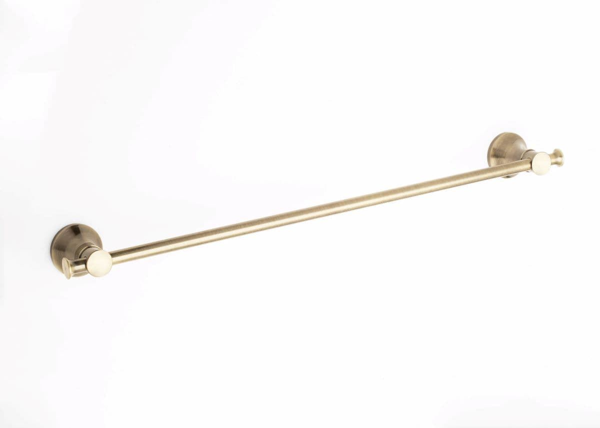 Toallero de barra 60 cm serie NOA acabado latón envejecido - Imagen 1