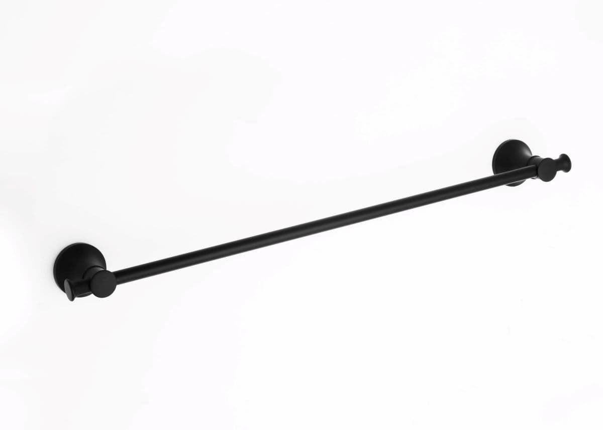 Toallero de barra 60 cm serie NOA acabado negro mate - Imagen 1