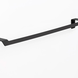 Toallero de barra 60 cm serie SLIM acabado negro mate - Imagen 1