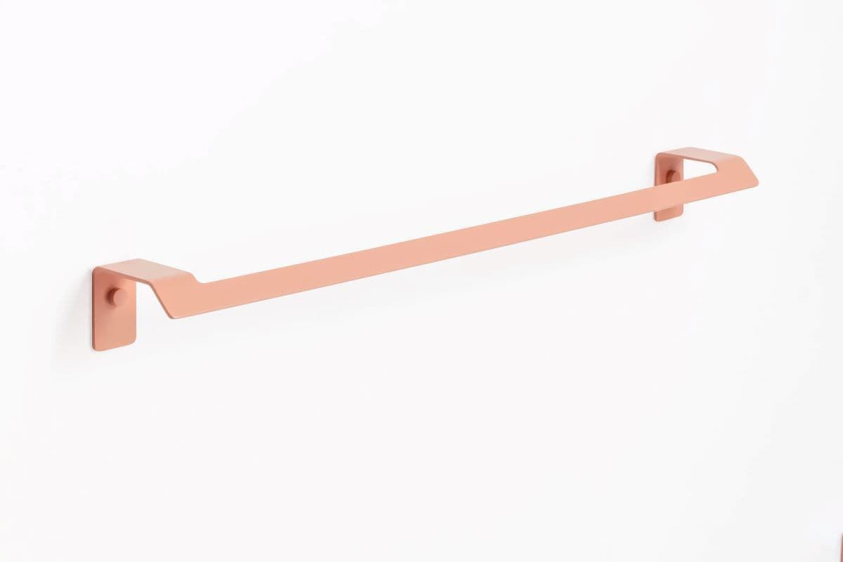 Toallero de barra 60 cm serie SLIM acabado terracota - Imagen 1