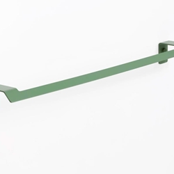 Toallero de barra 60 cm serie SLIM acabado verde reseda - Imagen 1