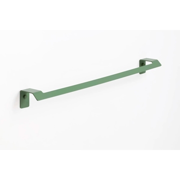 Toallero de barra 60 cm serie SLIM acabado verde reseda - Imagen 1