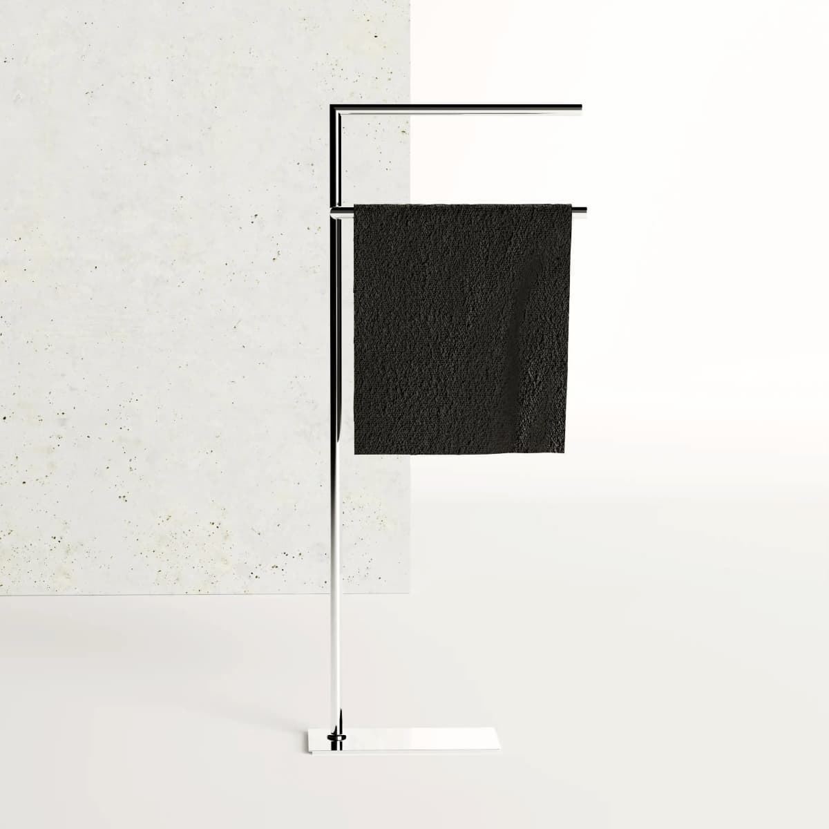 Toallero de pie acabado cromo - Imagen 1