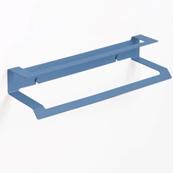 Toallero doble 37 cm serie SLIM azul atlántico - Imagen 1