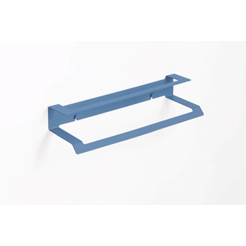 Toallero doble 37 cm serie SLIM azul atlántico - Imagen 1