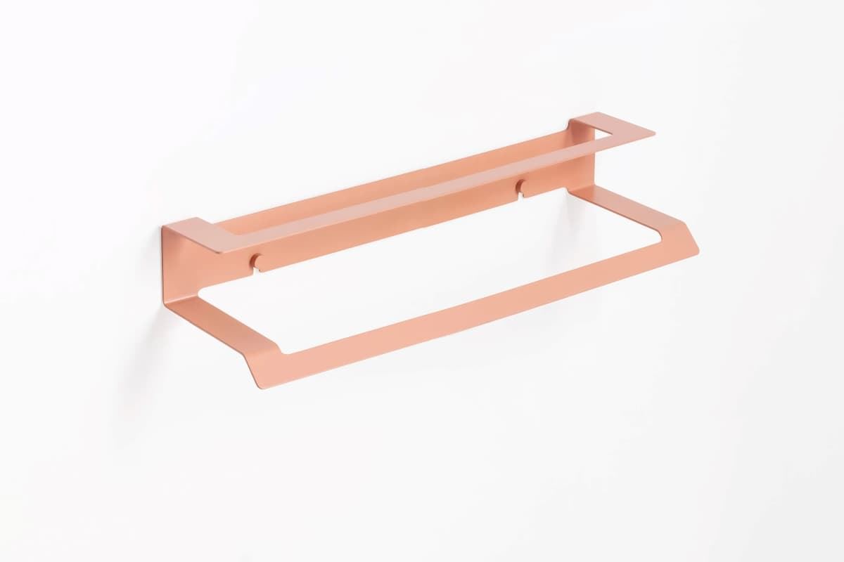 Toallero doble 37 cm serie SLIM terracota - Imagen 1