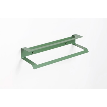 Toallero doble 37 cm serie SLIM verde reseda - Imagen 1