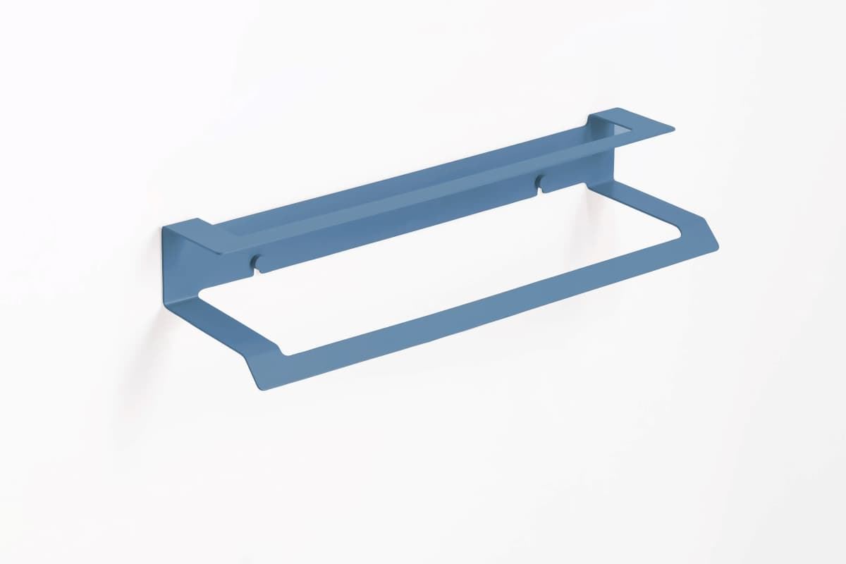 Toallero doble 45 cm serie SLIM azul atlántico - Imagen 1