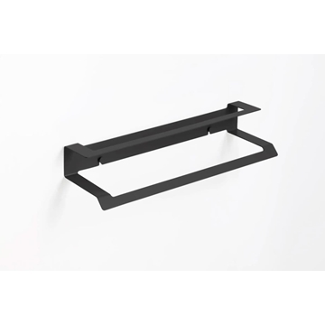 Toallero doble 45 cm serie SLIM negro mate - Imagen 1