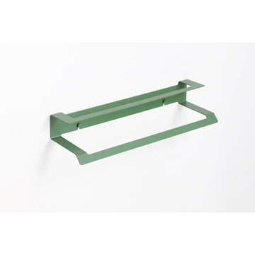 Toallero doble 45 cm serie SLIM verde reseda - Imagen 1
