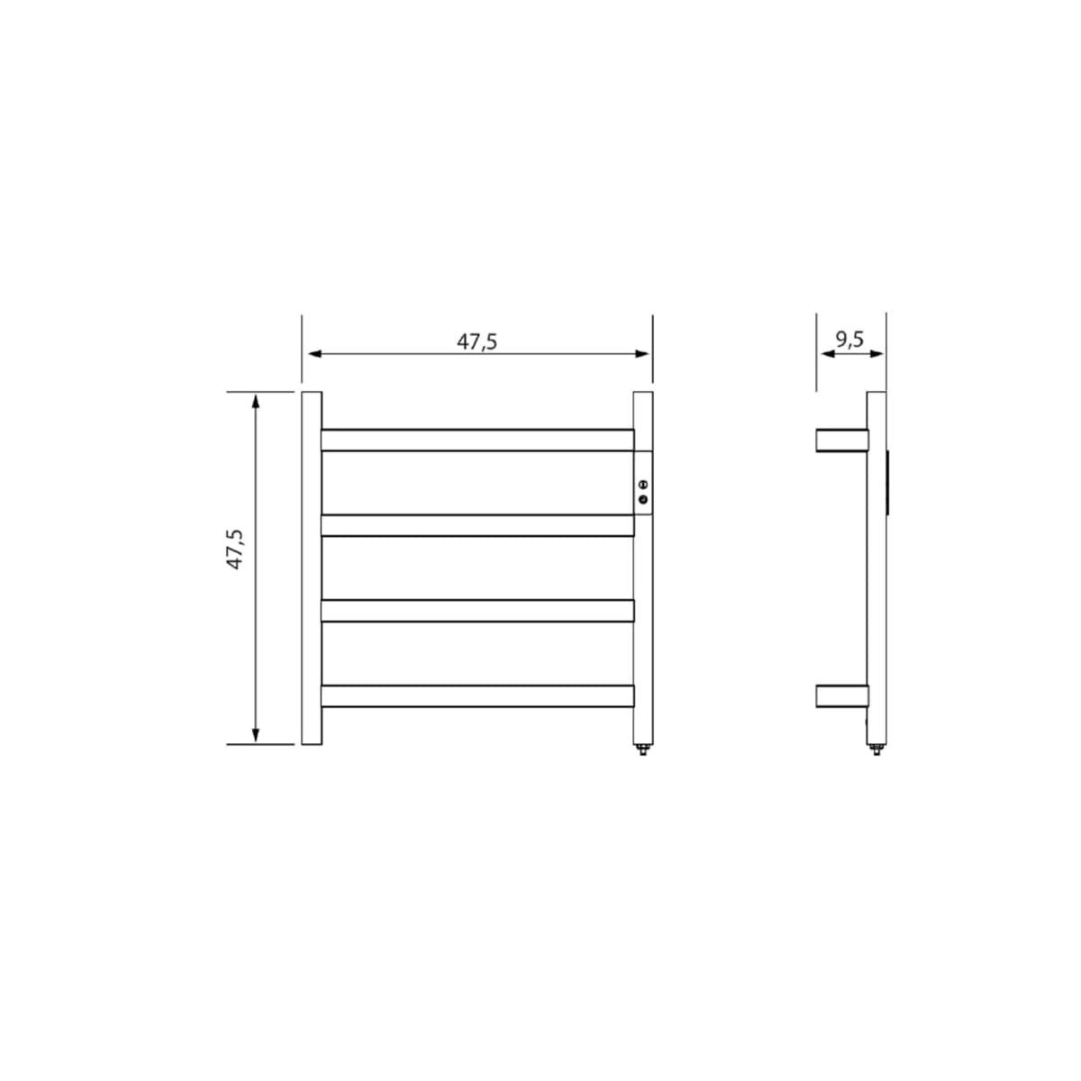 Toallero eléctrico acabado blanco - Imagen 2