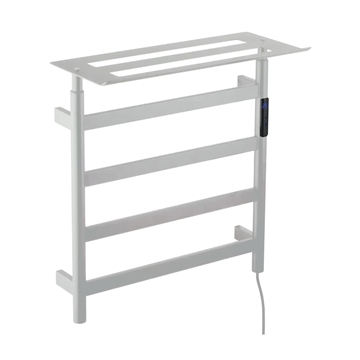 Toallero eléctrico con repisa acabado blanco - Imagen 1