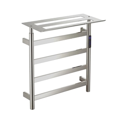 Toallero eléctrico con repisa acabado pulido brillo - Imagen 1