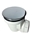 Válvula de desagüe con tapa cromada para platos de ducha de 60 mm - Imagen 1
